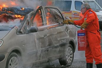 World © Octane Photographic Ltd. 24th January 2015. BMMC (British Motorsport Marshals’ Club) Trainee Fire Rescue Training Day – Donington Park. Digital Ref : 1178LB1D0617