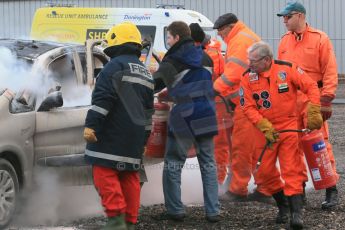 World © Octane Photographic Ltd. 24th January 2015. BMMC (British Motorsport Marshals’ Club) Trainee Fire Rescue Training Day – Donington Park. Digital Ref : 1178LB1D0631