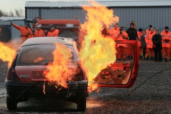 World © Octane Photographic Ltd. 24th January 2015. BMMC (British Motorsport Marshals’ Club) Trainee Fire Rescue Training Day – Donington Park. Digital Ref : 1178LB1D0671