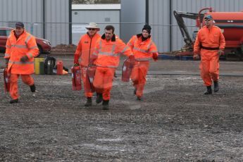 World © Octane Photographic Ltd. 24th January 2015. BMMC (British Motorsport Marshals’ Club) Trainee Fire Rescue Training Day – Donington Park. Digital Ref : 1178LB1D0720