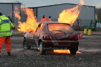 World © Octane Photographic Ltd. 24th January 2015. BMMC (British Motorsport Marshals’ Club) Trainee Fire Rescue Training Day – Donington Park. Digital Ref : 1178LB1D0763