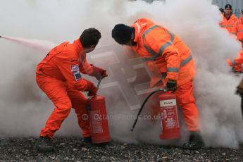 World © Octane Photographic Ltd. 24th January 2015. BMMC (British Motorsport Marshals’ Club) Trainee Fire Rescue Training Day – Donington Park. Digital Ref : 1178LB1D0805