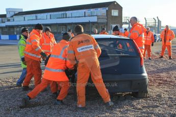 World © Octane Photographic Ltd. 18th January 2015. BMMC (British Motorsport Marshals’ Club) Snatch Rescue Training Day – Donington Park. Digital Ref : 1178LW1L0767