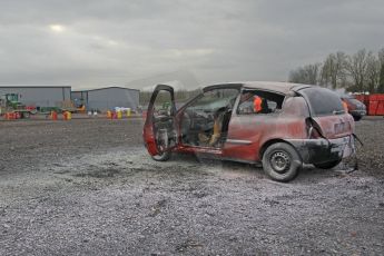 World © Octane Photographic Ltd. 24th January 2015. BMMC (British Motorsport Marshals’ Club) Trainee Fire Rescue Training Day – Donington Park. Digital Ref : 1178LW1L0822