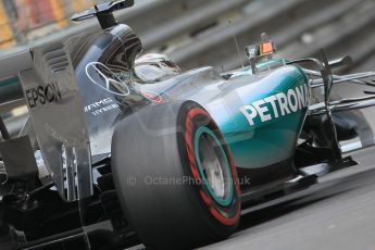 World © Octane Photographic Ltd. Mercedes AMG Petronas F1 W06 Hybrid – Lewis Hamilton. Saturday 23rd May 2015, F1 Practice 3, Monte Carlo, Monaco. Digital Ref: 1281CB1L0924