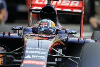 World © Octane Photographic Ltd. Scuderia Toro Rosso STR10 – Carlos Sainz Jnr. Saturday 23rd May 2015, F1 Practice 3, Monte Carlo, Monaco. Digital Ref: 1281CB1L1009