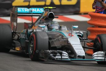 World © Octane Photographic Ltd. Mercedes AMG Petronas F1 W06 Hybrid – Nico Rosberg. Saturday 23rd May 2015, F1 Practice 3, Monte Carlo, Monaco. Digital Ref: 1281CB1L1027