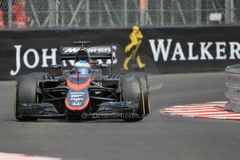 World © Octane Photographic Ltd. McLaren Honda MP4/30 – Fernando Alonso. Saturday 23rd May 2015, F1 Practice 3, Monte Carlo, Monaco. Digital Ref: 1281CB1L1105