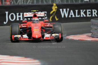World © Octane Photographic Ltd. Scuderia Ferrari SF15-T– Kimi Raikkonen. Saturday 23rd May 2015, F1 Practice 3, Monte Carlo, Monaco. Digital Ref: 1281CB1L1108