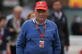 World © Octane Photographic Ltd. Mercedes AMG Petronas F1 - Niki Lauda. Saturday 23rd May 2015, F1 Practice 3, Monte Carlo, Monaco. Digital Ref: 1281LB1D5648