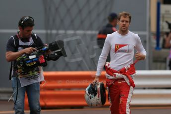 World © Octane Photographic Ltd. Scuderia Ferrari SF15-T– Sebastian Vettel. Saturday 23rd May 2015, F1 Practice 3, Monte Carlo, Monaco. Digital Ref: 1281LB1D5825