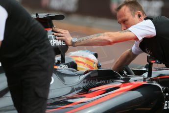 World © Octane Photographic Ltd. McLaren Honda MP4/30 – Fernando Alonso. Saturday 23rd May 2015, F1 Practice 3, Monte Carlo, Monaco. Digital Ref: 1281LB1D6047
