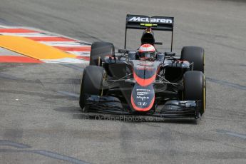 World © Octane Photographic Ltd. McLaren Honda MP4/30 - Jenson Button. Saturday 23rd May 2015, F1 Practice 3, Monte Carlo, Monaco. Digital Ref: 1281LB1D6096