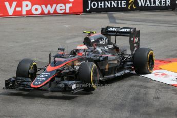 World © Octane Photographic Ltd. McLaren Honda MP4/30 - Jenson Button. Saturday 23rd May 2015, F1 Practice 3, Monte Carlo, Monaco. Digital Ref: 1281LB1D6152