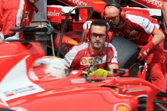 World © Octane Photographic Ltd. Scuderia Ferrari SF15-T– Sebastian Vettel. Saturday 23rd May 2015, F1 Practice 3, Monte Carlo, Monaco. Digital Ref: 1281LB1D6246