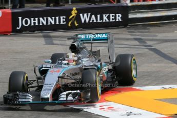 World © Octane Photographic Ltd. Mercedes AMG Petronas F1 W06 Hybrid – Lewis Hamilton. Saturday 23rd May 2015, F1 Practice 3, Monte Carlo, Monaco. Digital Ref: 1281LB1D6268