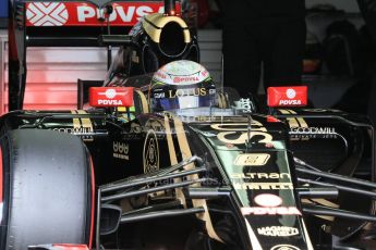 World © Octane Photographic Ltd. Lotus F1 Team E23 Hybrid – Romain Grosjean. Saturday 23rd May 2015, F1 Practice 3, Monte Carlo, Monaco. Digital Ref: 1281LB1D6385