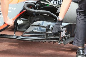 World © Octane Photographic Ltd. McLaren Honda MP4/30. Saturday 23rd May 2015, F1 Practice 3, Monte Carlo, Monaco. Digital Ref: 1281LB1D6534