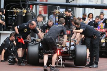 World © Octane Photographic Ltd. Lotus F1 Team E23 Hybrid. Saturday 23rd May 2015, F1 Practice 3, Monte Carlo, Monaco. Digital Ref: 1281LB1D6556