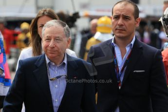 World © Octane Photographic Ltd. Jean Todt - President of the FIA with his son Nicolas Todt. Saturday 23rd May 2015, F1 Practice 3, Monte Carlo, Monaco. Digital Ref: 1281LB1D6791