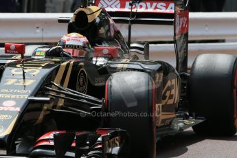 World © Octane Photographic Ltd. Lotus F1 Team E23 Hybrid – Pastor Maldonado. Saturday 23rd May 2015, F1 Practice 3, Monte Carlo, Monaco. Digital Ref: 1281LB1D6872