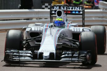 World © Octane Photographic Ltd. Williams Martini Racing FW37 – Felipe Massa. Saturday 23rd May 2015, F1 Practice 3, Monte Carlo, Monaco. Digital Ref: 1281LB1D6908
