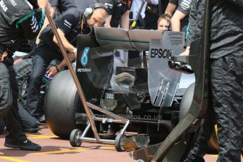 World © Octane Photographic Ltd. Mercedes AMG Petronas F1 W06 Hybrid. Saturday 23rd May 2015, F1 Practice 3, Monte Carlo, Monaco. Digital Ref: 1281LB1D6916