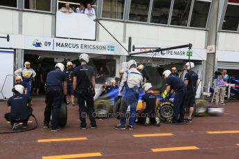 World © Octane Photographic Ltd. Sauber F1 Team C34-Ferrari – Felipe Nasr. Saturday 23rd May 2015, F1 Spanish GP Formula 1 Practice 3. Monte Carlo, Monaco. Digital Ref: 1281LB5D3443
