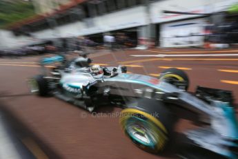 World © Octane Photographic Ltd. Mercedes AMG Petronas F1 W06 Hybrid – Lewis Hamilton. Saturday 23rd May 2015, F1 Practice 3, Monte Carlo, Monaco. Digital Ref: 1281LB5D3585
