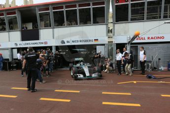 World © Octane Photographic Ltd. Mercedes AMG Petronas F1 W06 Hybrid – Nico Rosberg. Saturday 23rd May 2015, F1 Practice 3, Monte Carlo, Monaco. Digital Ref: 1281LB5D3633