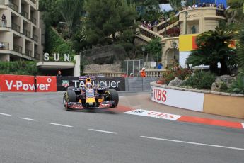 World © Octane Photographic Ltd. Infiniti Red Bull Racing RB11 – Daniel Ricciardo. Saturday 23rd May 2015, F1 Practice 3, Monte Carlo, Monaco. Digital Ref: 1282CB1L1254