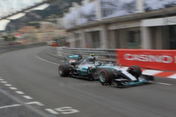 World © Octane Photographic Ltd. Mercedes AMG Petronas F1 W06 Hybrid – Nico Rosberg. Saturday 23rd May 2015, F1 Qualifying, Monte Carlo, Monaco. Digital Ref: 1282CB1L1455