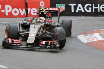 World © Octane Photographic Ltd. Lotus F1 Team E23 Hybrid – Pastor Maldonado. Saturday 23rd May 2015, F1 Practice 3, Monte Carlo, Monaco. Digital Ref: 1282CB7D5474