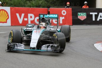 World © Octane Photographic Ltd. Mercedes AMG Petronas F1 W06 Hybrid – Lewis Hamilton. Saturday 23rd May 2015, F1 Practice 3, Monte Carlo, Monaco. Digital Ref: 1282CB7D5484