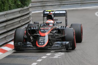 World © Octane Photographic Ltd. McLaren Honda MP4/30 - Jenson Button. Saturday 23rd May 2015, F1 Qualifying, Monte Carlo, Monaco. Digital Ref: 1282CB7D5535