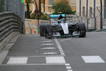World © Octane Photographic Ltd. Mercedes AMG Petronas F1 W06 Hybrid – Nico Rosberg. Saturday 23rd May 2015, F1 Qualifying, Monte Carlo, Monaco. Digital Ref: 1282CB7D5588