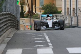 World © Octane Photographic Ltd. Mercedes AMG Petronas F1 W06 Hybrid – Lewis Hamilton. Saturday 23rd May 2015, F1 Qualifying, Monte Carlo, Monaco. Digital Ref: 1282CB7D5591