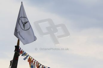World © Octane Photographic Ltd. Mercedes flag flying on a yacht at Tabac. Saturday 23rd May 2015, F1 Qualifying, Monte Carlo, Monaco. Digital Ref: 1282CB7D5706