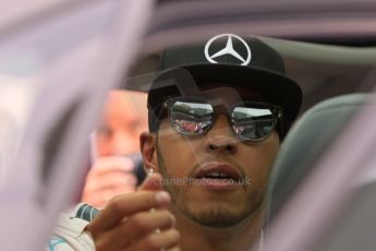 World © Octane Photographic Ltd. Mercedes AMG Petronas F1 W06 Hybrid – Lewis Hamilton. Saturday 23rd May 2015, F1 Qualifying Parc Ferme, Monte Carlo, Monaco. Digital Ref: 1282CB7D5934
