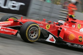 World © Octane Photographic Ltd. Scuderia Ferrari SF15-T– Kimi Raikkonen. Saturday 23rd May 2015, F1 Qualifying, Monte Carlo, Monaco. Digital Ref: 1282LB1D6966