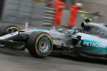 World © Octane Photographic Ltd. Mercedes AMG Petronas F1 W06 Hybrid – Nico Rosberg. Saturday 23rd May 2015, F1 Practice 3, Monte Carlo, Monaco. Digital Ref: 1282LB1D6979
