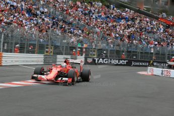 World © Octane Photographic Ltd. Scuderia Ferrari SF15-T– Sebastian Vettel. Saturday 23rd May 2015, F1 Qualifying, Monte Carlo, Monaco. Digital Ref: 1282LB1D7205
