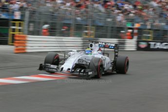 World © Octane Photographic Ltd. Williams Martini Racing FW37 – Felipe Massa. Saturday 23rd May 2015, F1 Qualifying, Monte Carlo, Monaco. Digital Ref: 1282LB1D7250