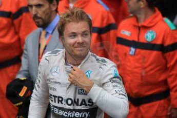 World © Octane Photographic Ltd. Mercedes AMG Petronas F1 W06 Hybrid – Nico Rosberg. Sunday 24th May 2015, F1 Race - Podium, Monte Carlo, Monaco. Digital Ref: 1287CB7D8020