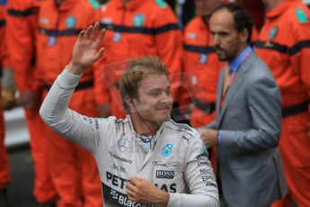 World © Octane Photographic Ltd. Mercedes AMG Petronas F1 W06 Hybrid – Nico Rosberg. Sunday 24th May 2015, F1 Race - Podium, Monte Carlo, Monaco. Digital Ref: 1287CB7D8027