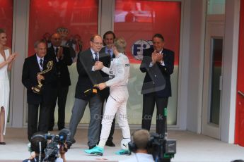 World © Octane Photographic Ltd. Mercedes AMG Petronas F1 W06 Hybrid – Nico Rosberg. Sunday 24th May 2015, F1 Race - Podium, Monte Carlo, Monaco. Digital Ref: 1287CB7D8077