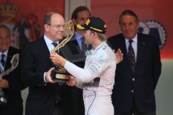 World © Octane Photographic Ltd. Mercedes AMG Petronas F1 W06 Hybrid – Nico Rosberg. Sunday 24th May 2015, F1 Race - Podium, Monte Carlo, Monaco. Digital Ref: 1287CB7D8112