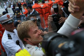 World © Octane Photographic Ltd. Mercedes AMG Petronas F1 W06 Hybrid – Nico Rosberg. Sunday 24th May 2015, F1 Race - Podium, Monte Carlo, Monaco. Digital Ref: 1287LB1D8503