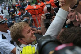 World © Octane Photographic Ltd. Mercedes AMG Petronas F1 W06 Hybrid – Nico Rosberg. Sunday 24th May 2015, F1 Race - Podium, Monte Carlo, Monaco. Digital Ref: 1287LB1D8505