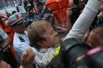 World © Octane Photographic Ltd. Mercedes AMG Petronas F1 W06 Hybrid – Nico Rosberg. Sunday 24th May 2015, F1 Race - Podium, Monte Carlo, Monaco. Digital Ref: 1287LB1D8507
